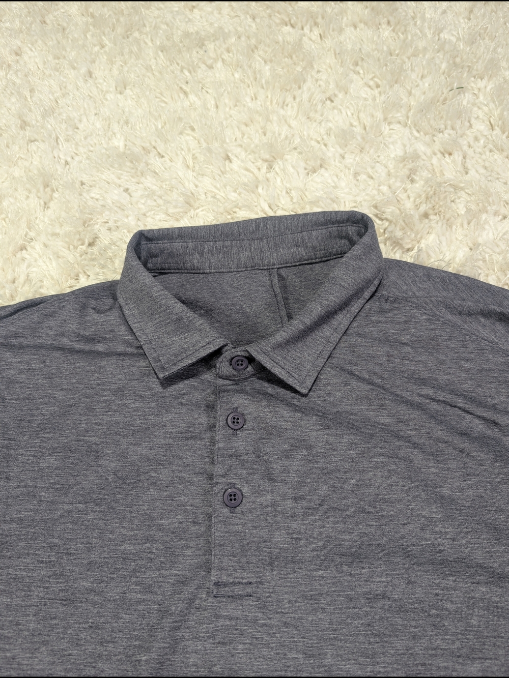 lululemon athletica Men's Heather Charcoal Polo